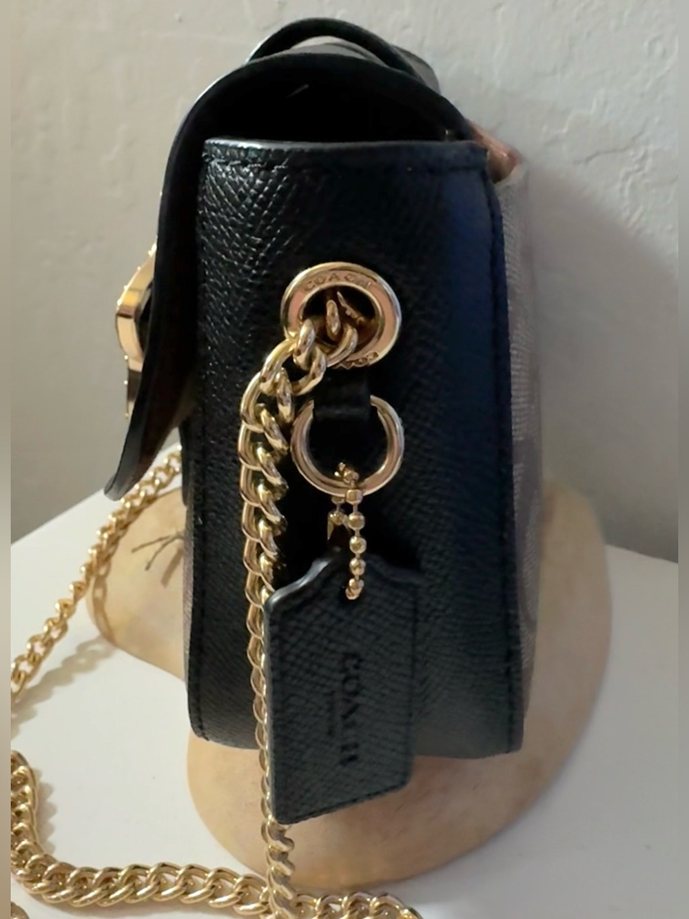 COACH Gemma Blocked Signature Canvas 2021 Star Buckle Crossbody Bag C7013 - EUC - Picture 13 of 16